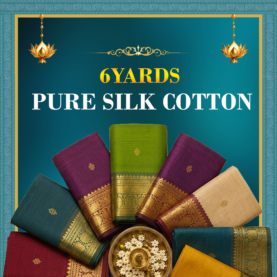 Pure Silk Cotton 6yards