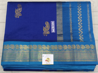 Semi silk Plain Korvai 6Yards