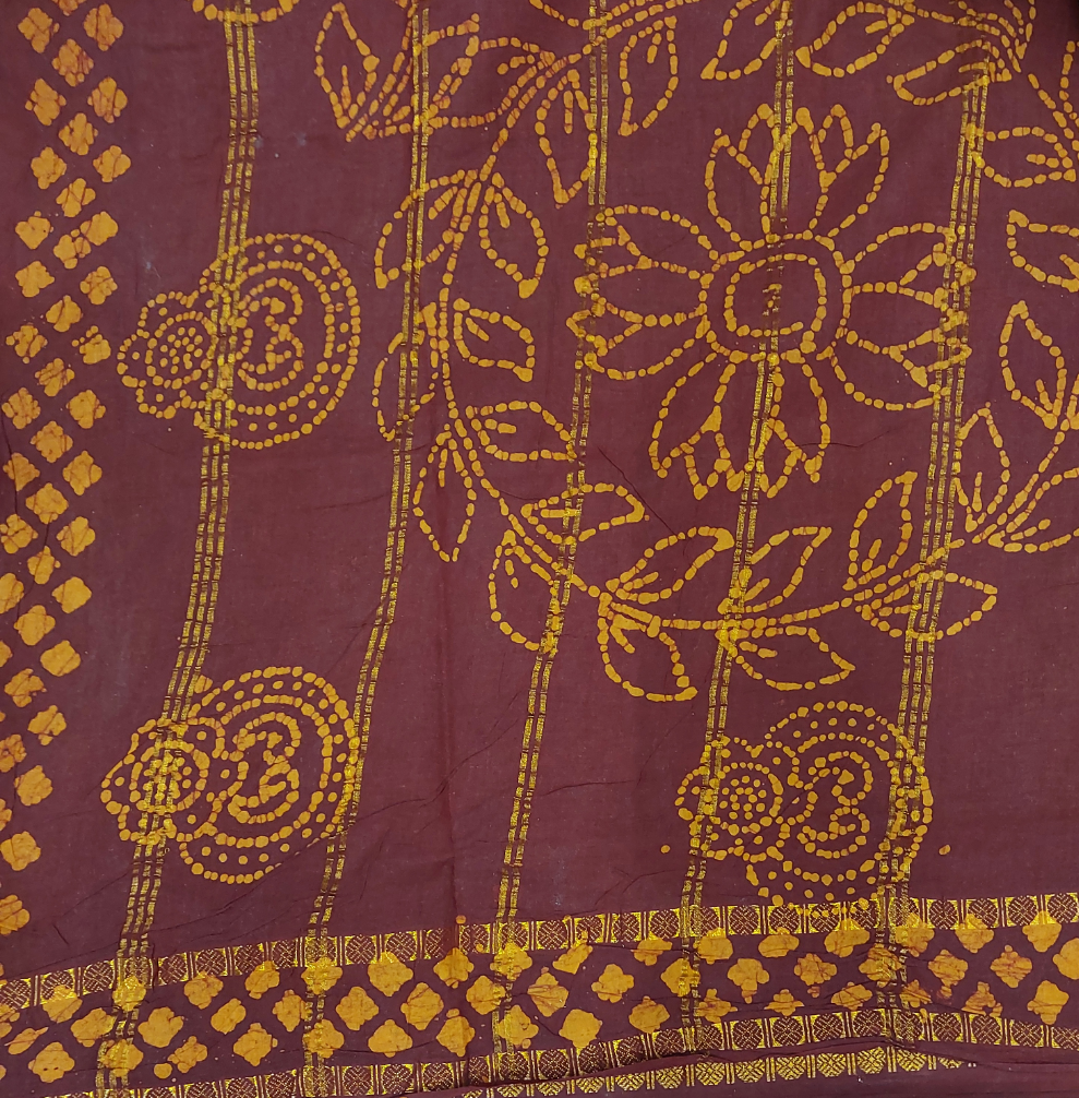 Sungudi Spray Printed 10.5 yards