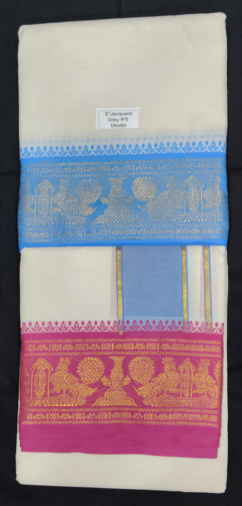 Cotton Dhothi Jacquard 9*5