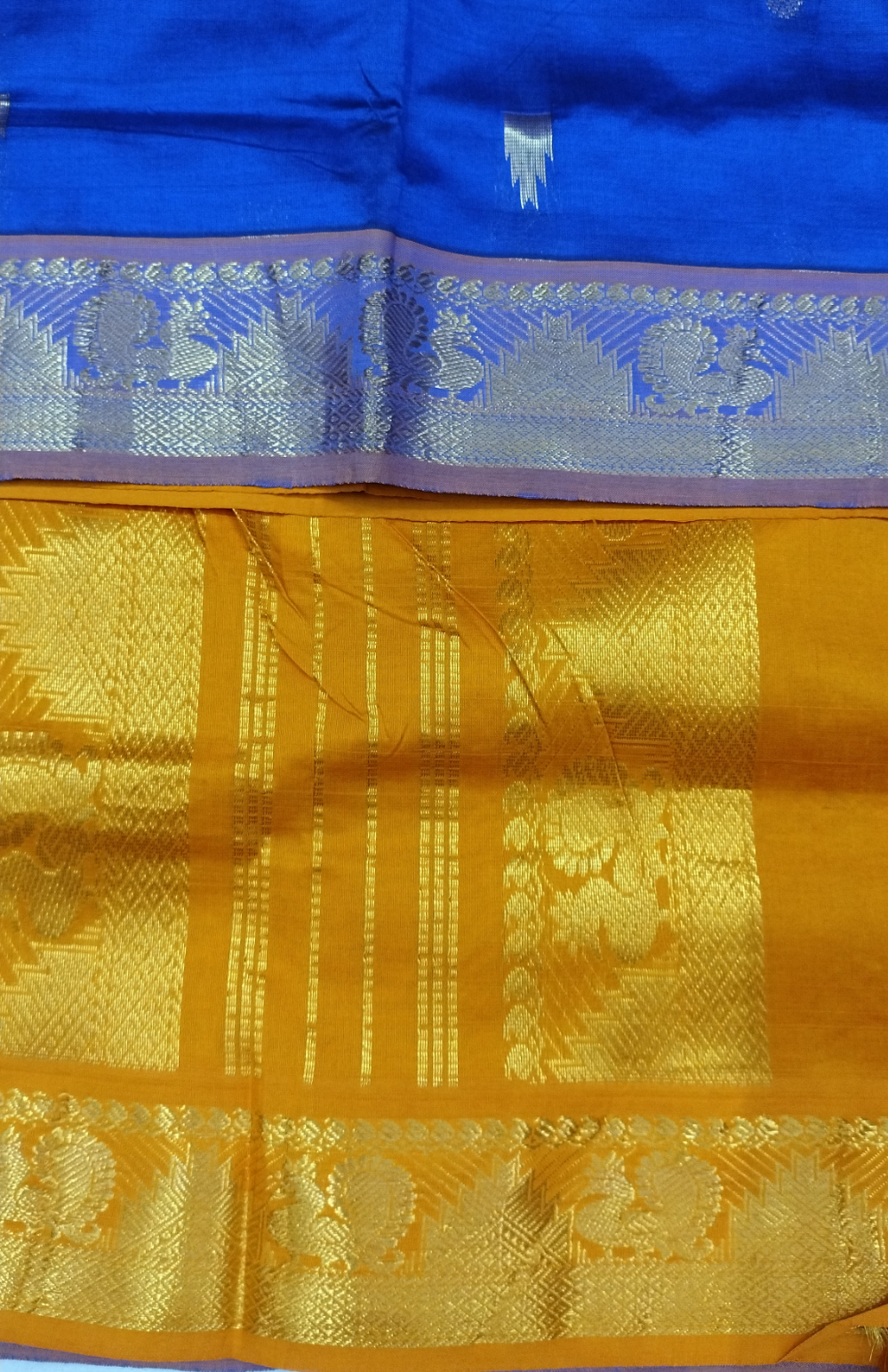 Semi silk Embossed 6Yards