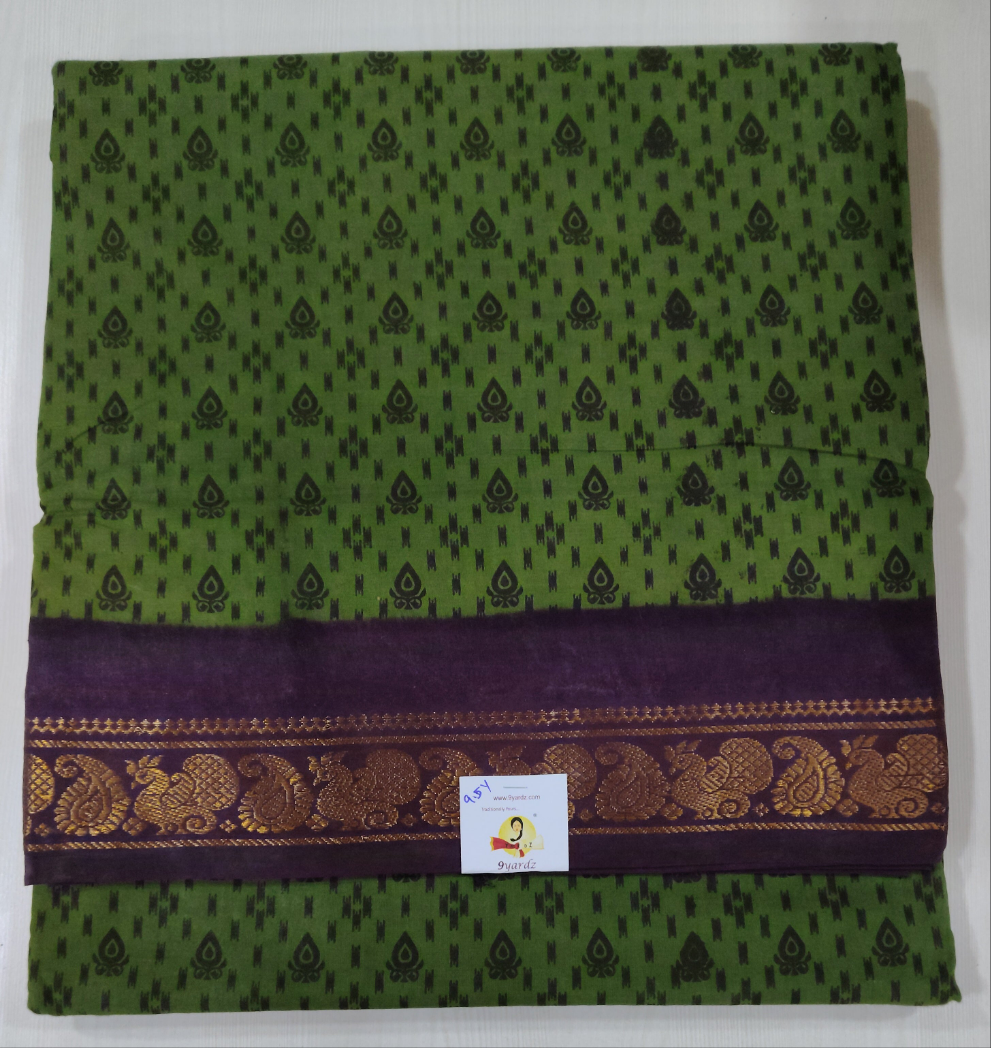 Sungudi cotton 9.5 yards madisar