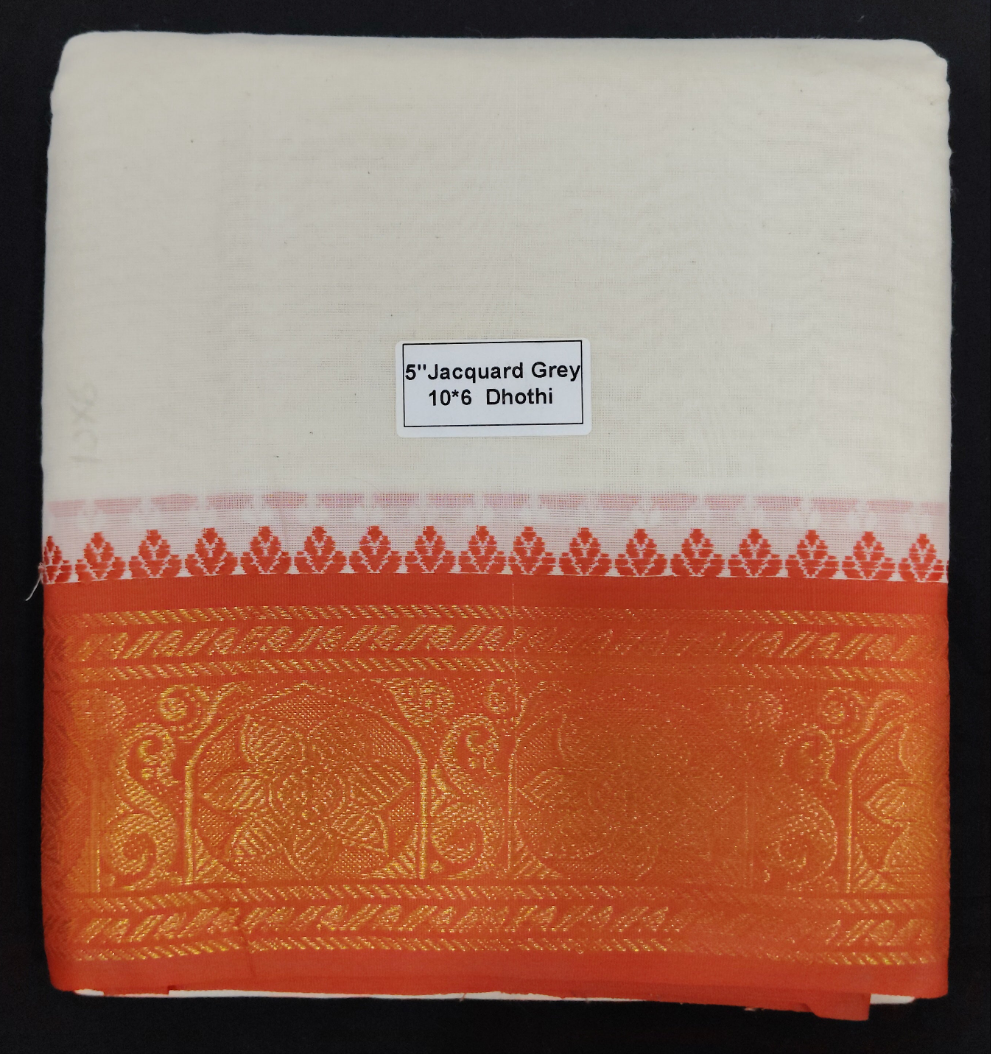 Cotton Dhothi Jacquard 10*6