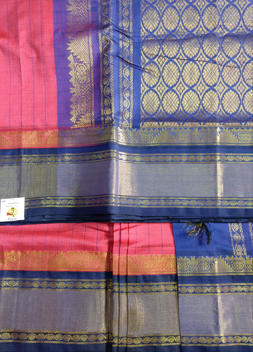 Semi Silk cotton Korvai checked Madisar