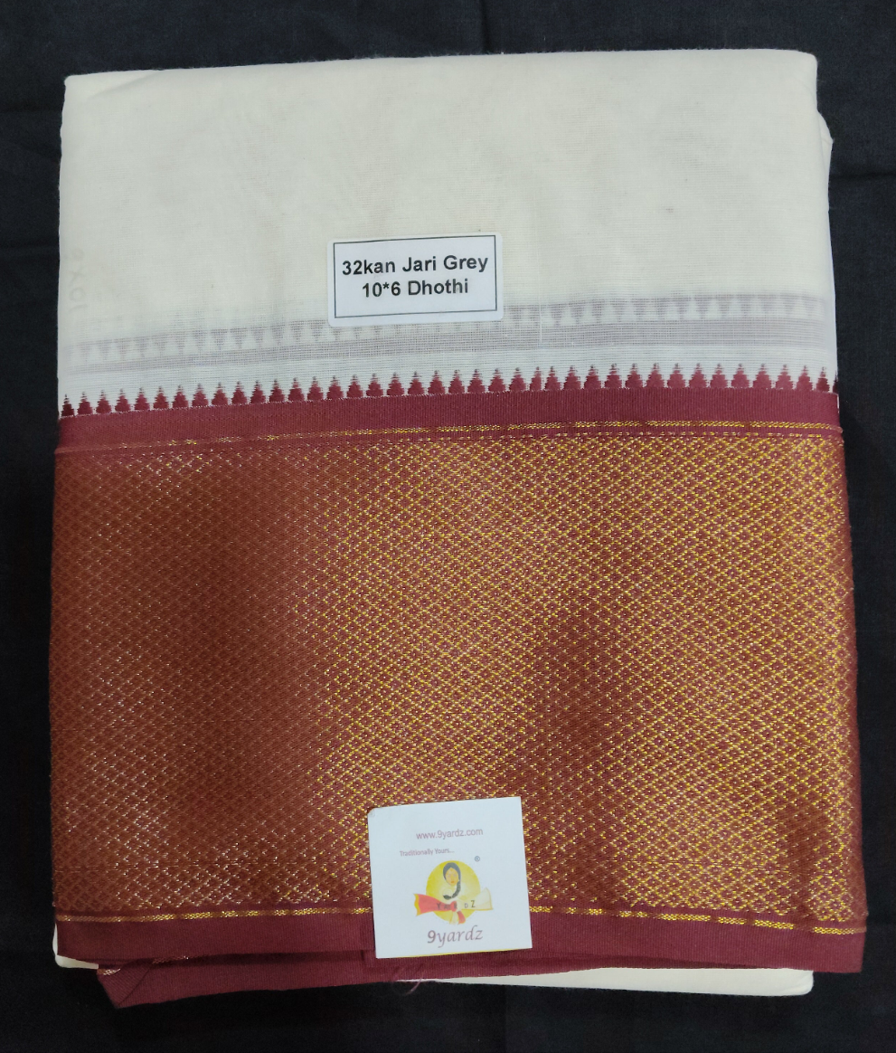 Cotton Dhothi Unbleached 10*6