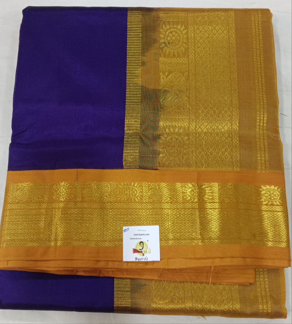 Pure silk cotton -Korvai 10yards madisar