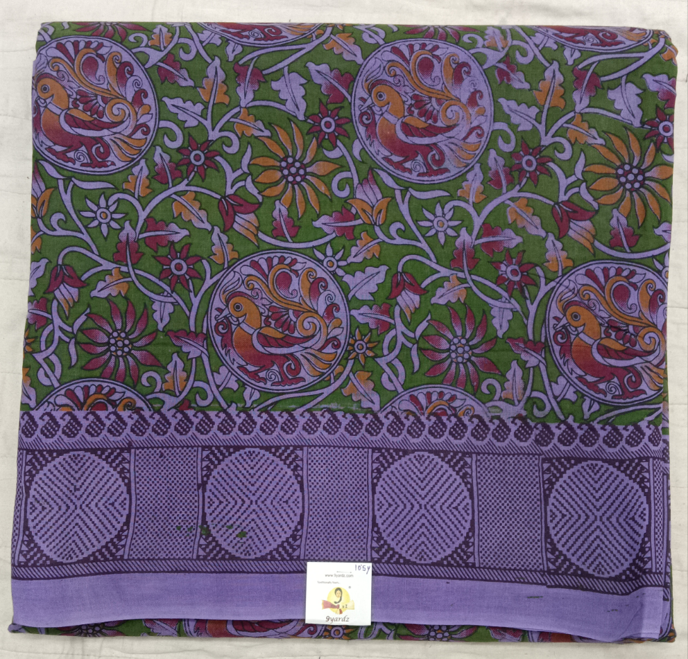 Sungudi cotton 10.5yards 49"