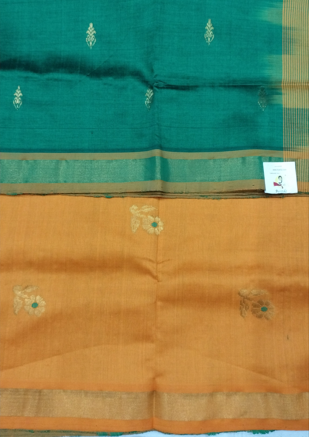 Semi silk Embossed 6Yards