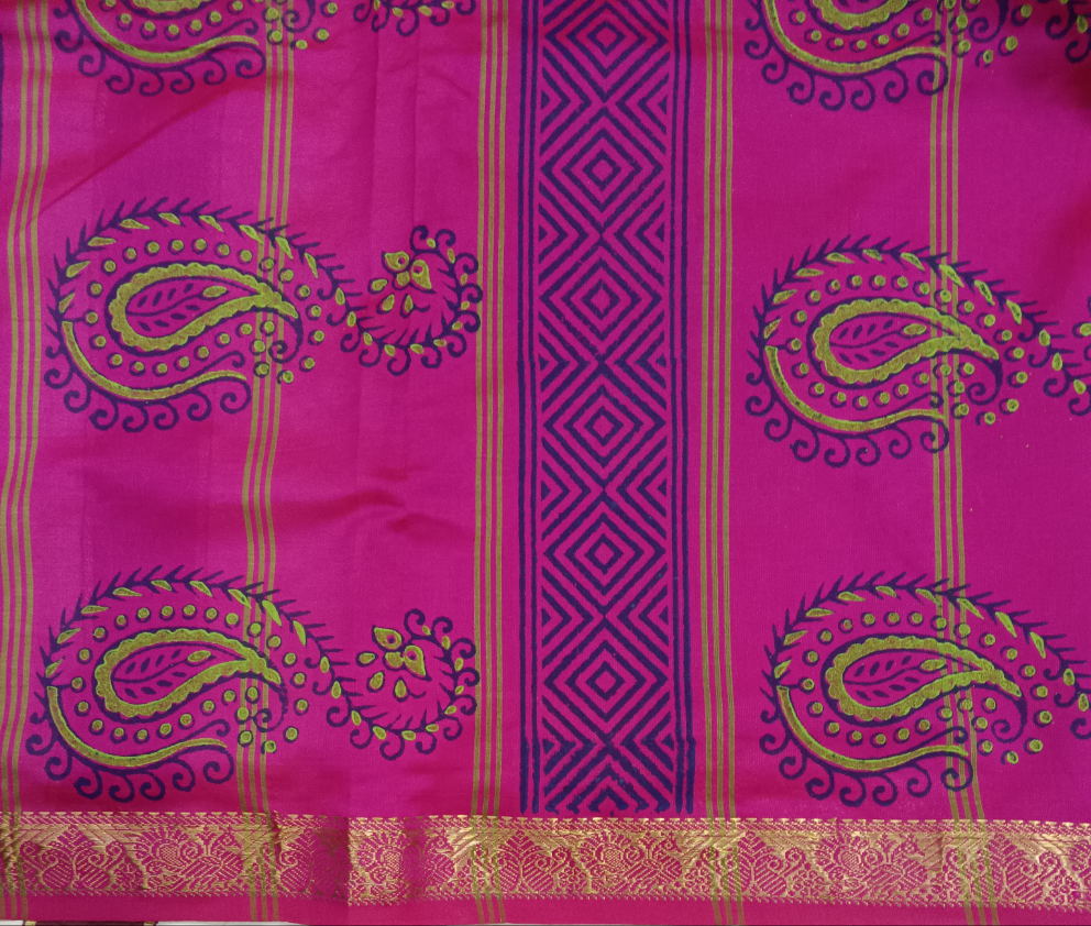 Semi Silk cotton printed Madisar