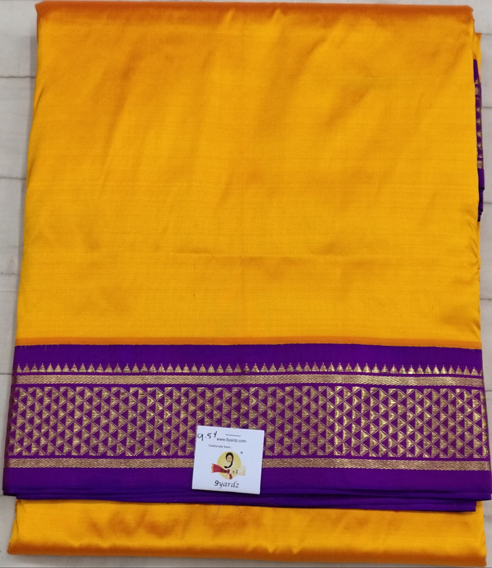 Pure silk 9.5yardz  saree