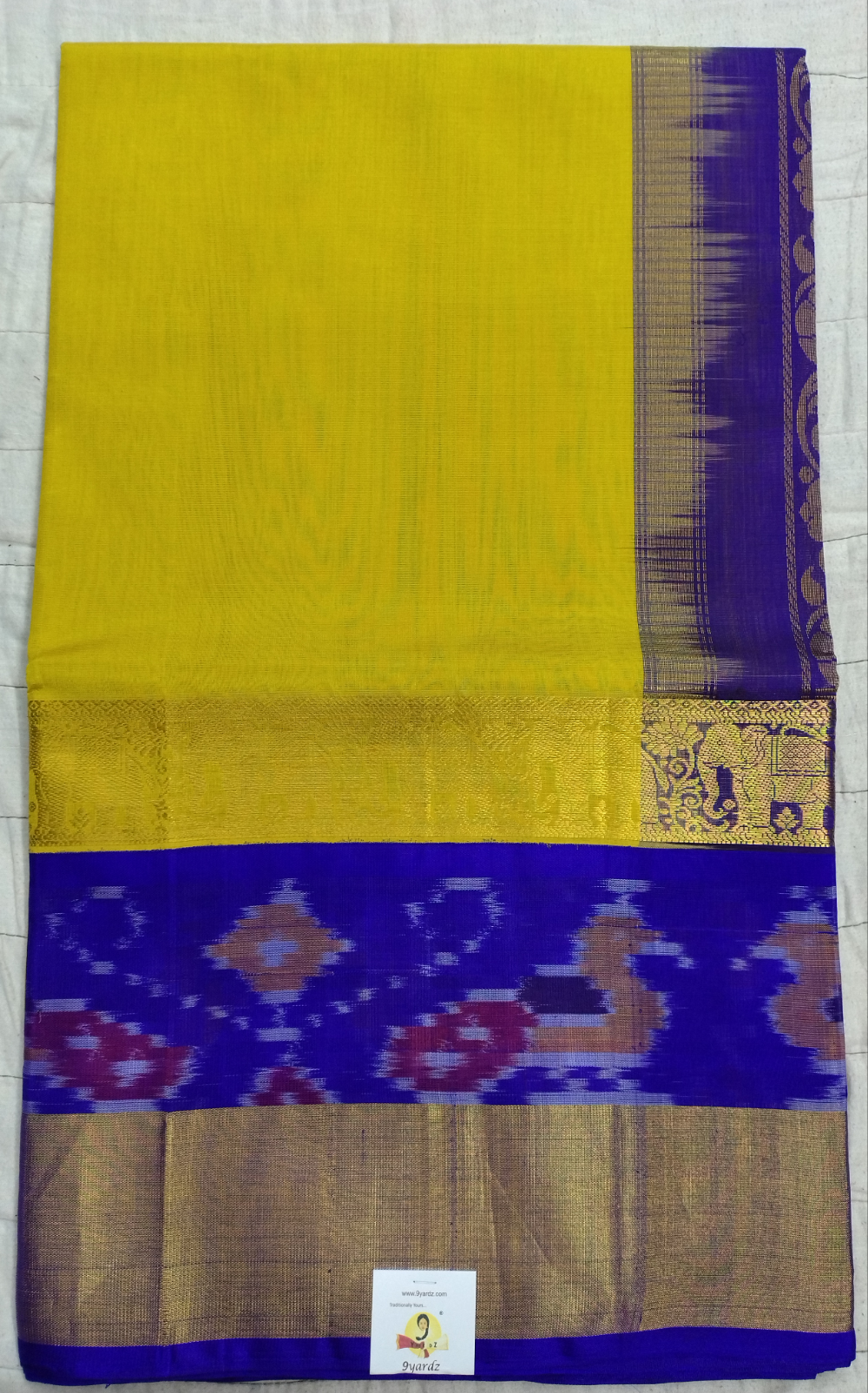 Pure silk cotton Korvai 6 yards