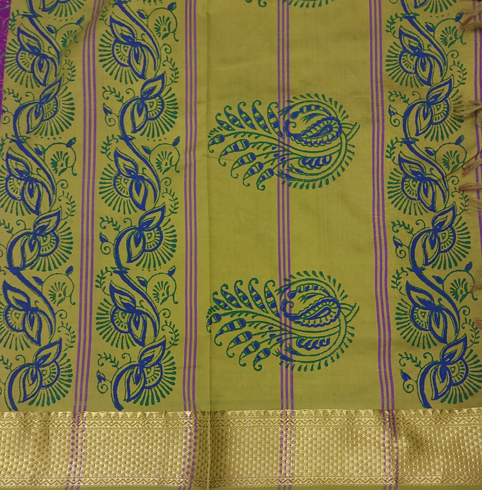 Semi Silk cotton printed Madisar