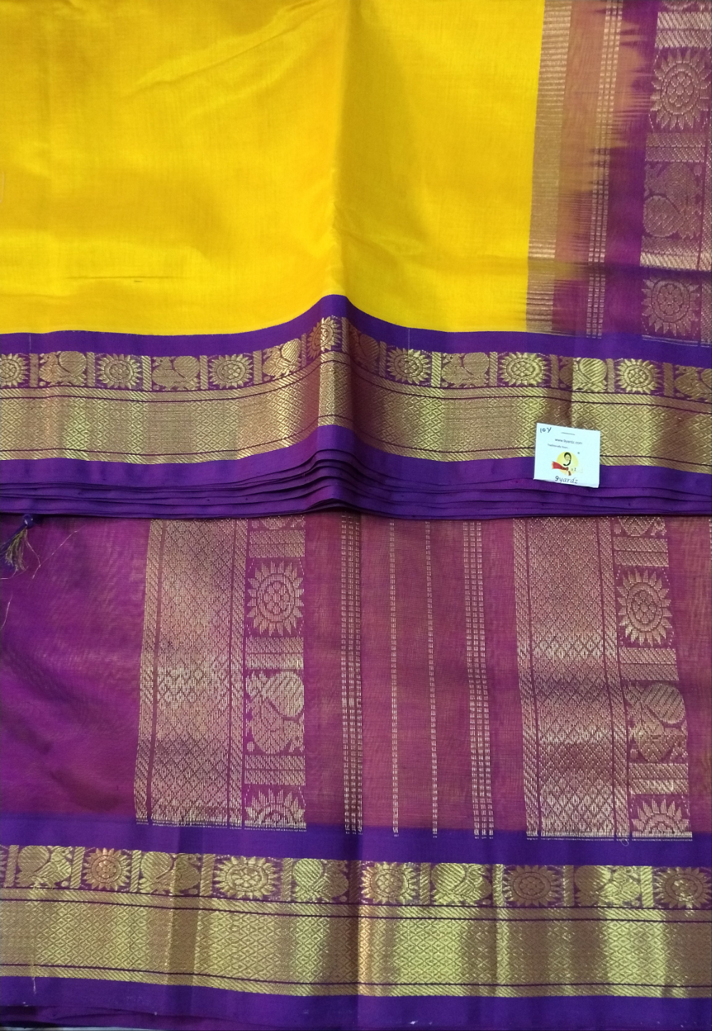 Pure silk cotton -Korvai 10yards madisar