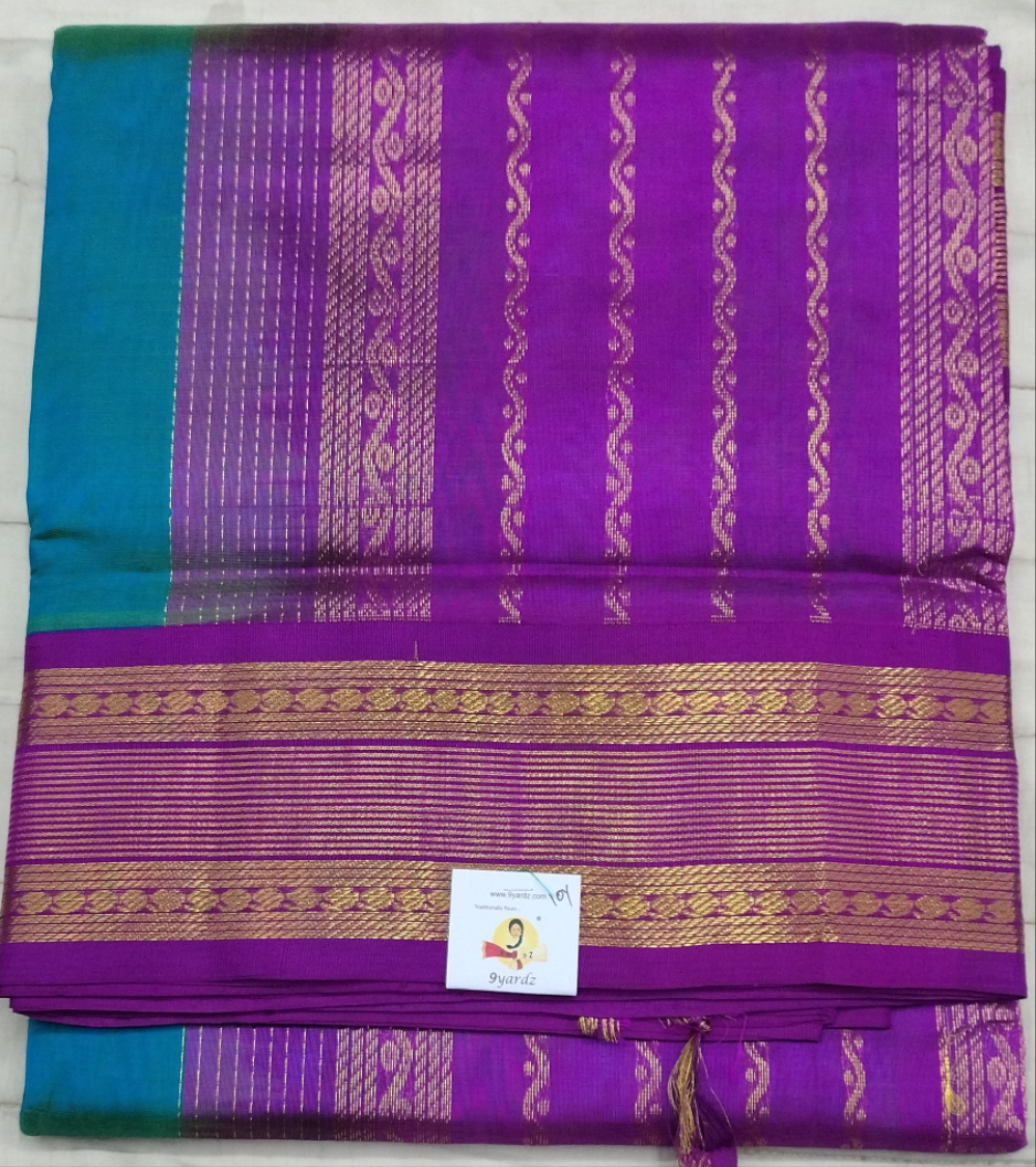 Pure silk cotton -Korvai 10yards madisar