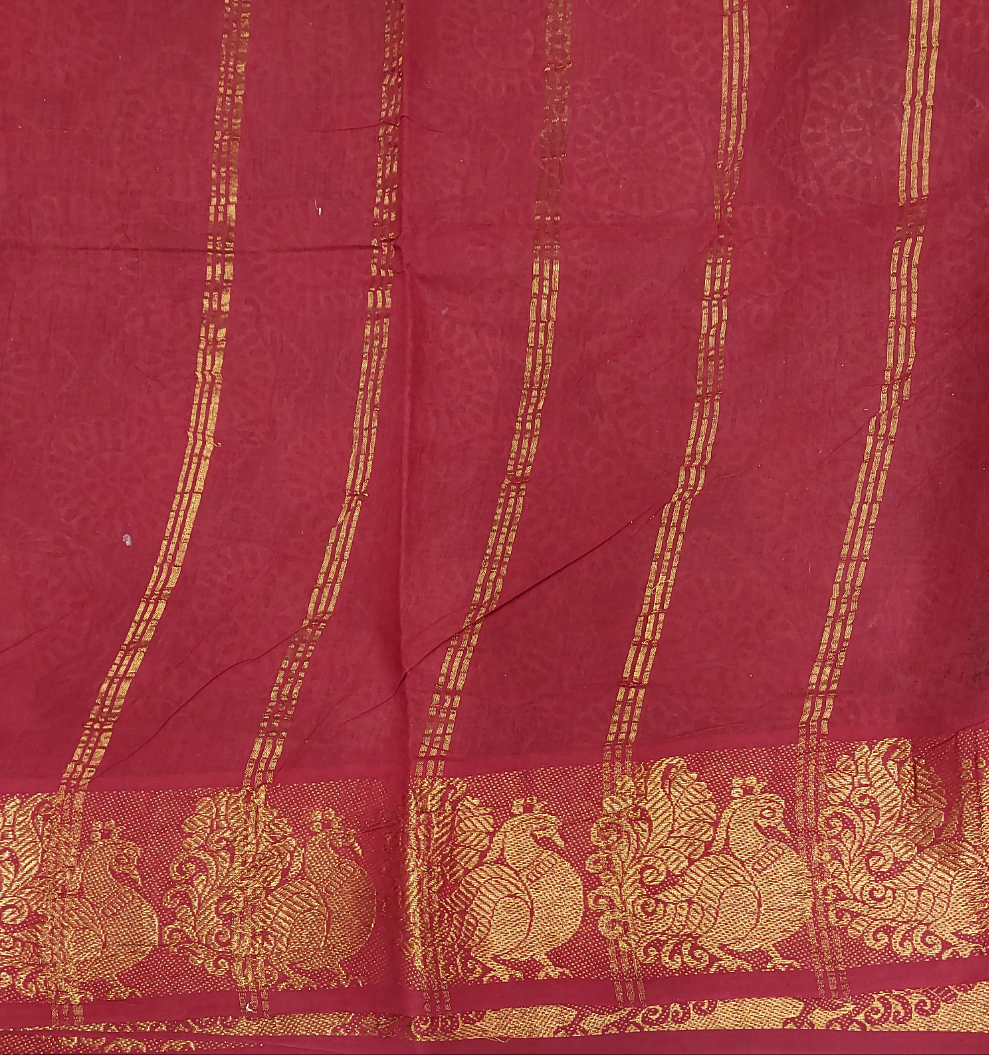 Kalamkari Printed Sungudi 10 yards