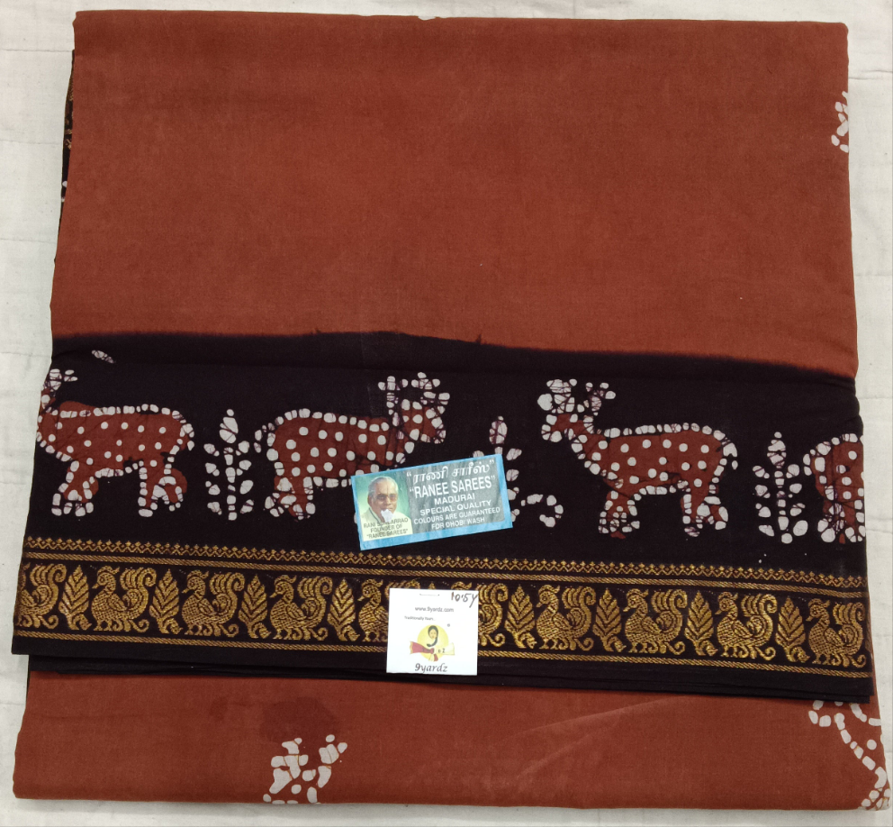 Ranee voyal saree 10.5yardz(9.5mtrs)