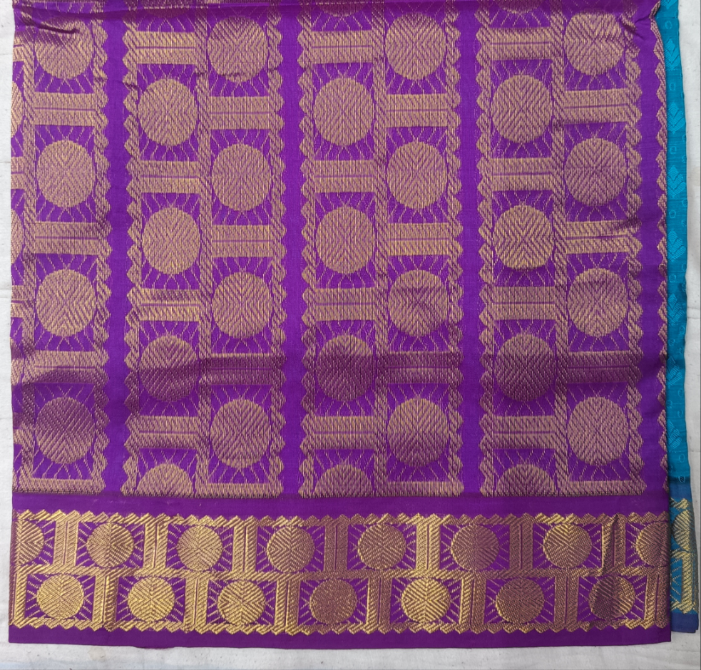 Semi Silk cotton Embossed Madisar