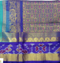 Load image into Gallery viewer, Korvai Silk Cotton Pochampalli 10yardz