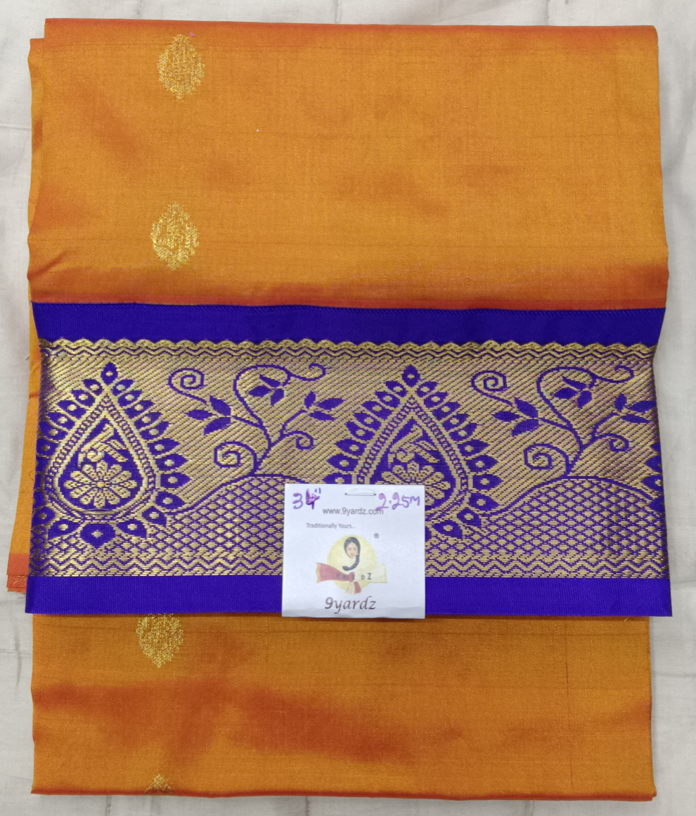 Pattu Pavadai Pure silk 34"