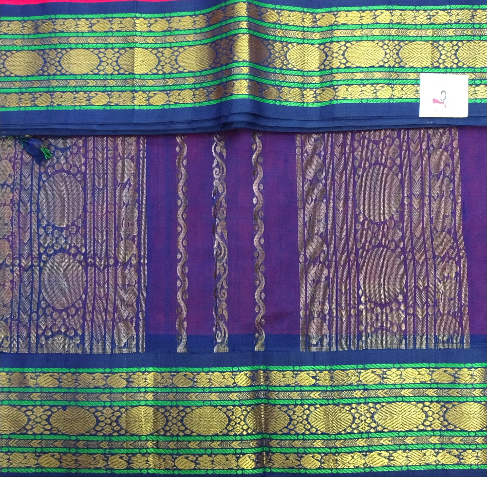 Pure silk cotton Korvai 12yardz
