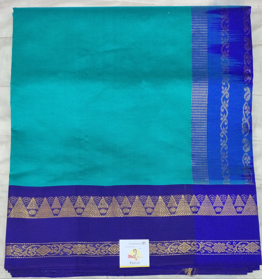 Semi silk Plain Korvai 6Yards
