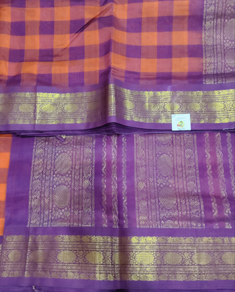 Pure silk cotton -Korvai 10yards madisar