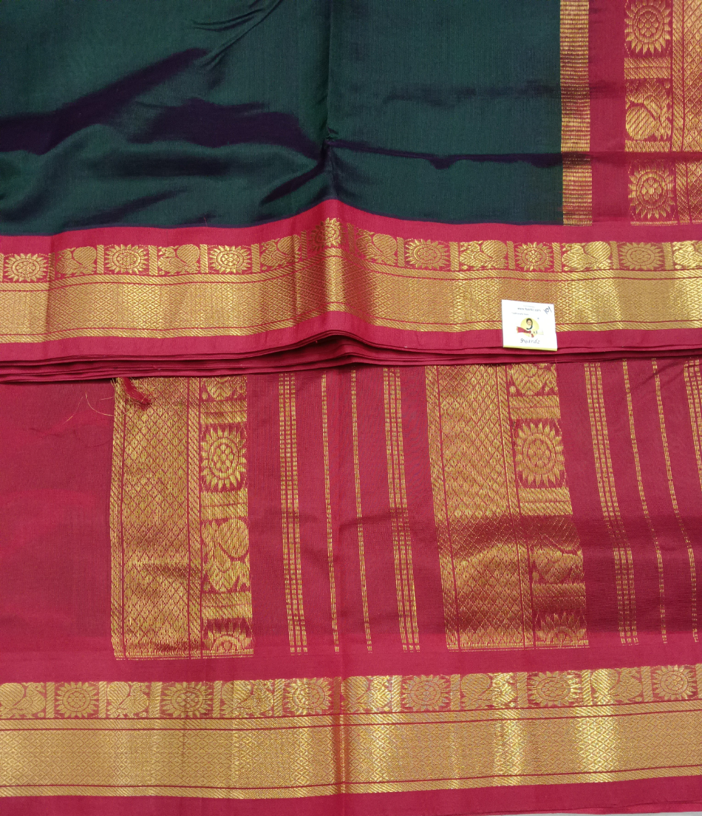 Pure silk cotton -Korvai 10yards madisar
