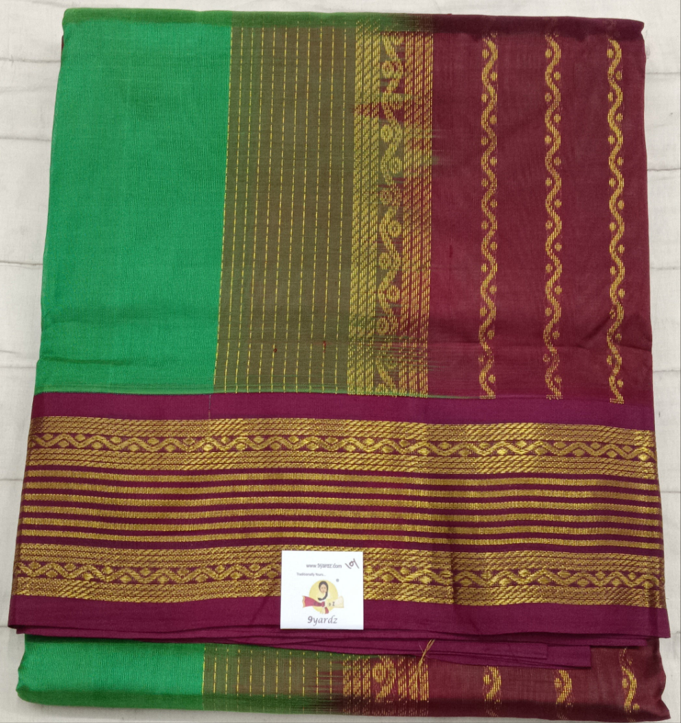 Pure silk cotton -Korvai 10yards madisar