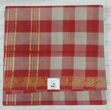Chettinadu cotton checked 6 yardz