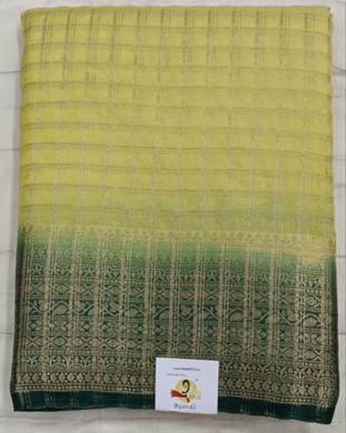 Mysore crepe silk checked (synthetic)