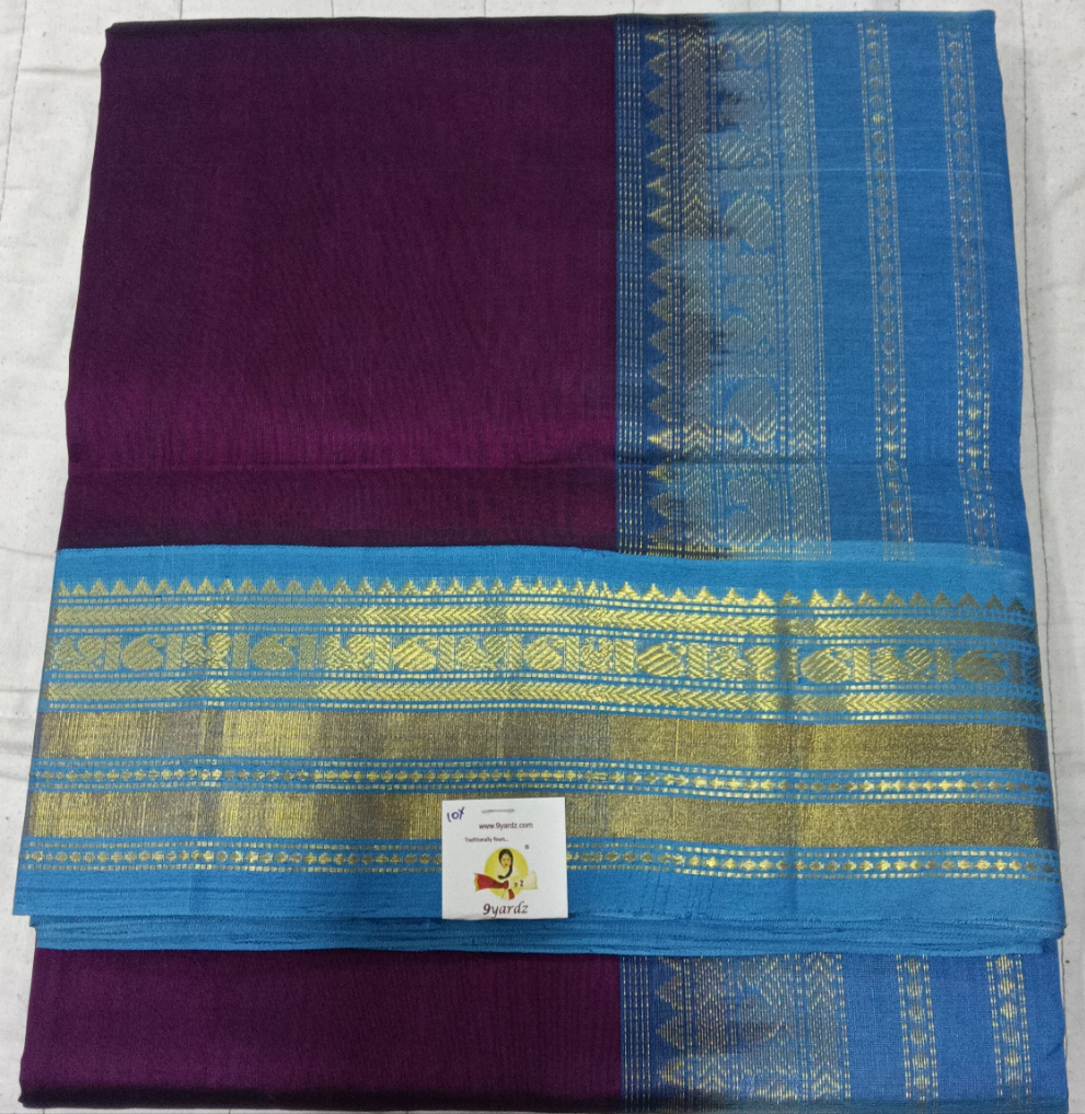 Pure silk cotton -Korvai 10yards madisar