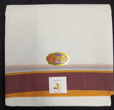 Nagari Cotton Dhothi Bleached 9*5