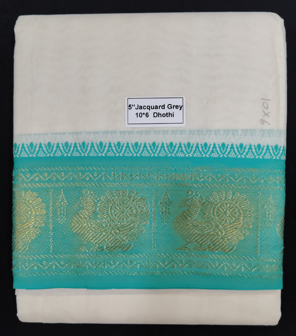 Cotton Dhothi Jacquard 10*6