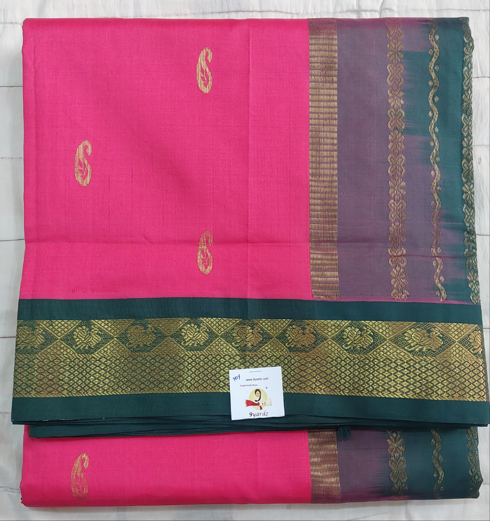 Semi Silk cotton Korvai Madisar