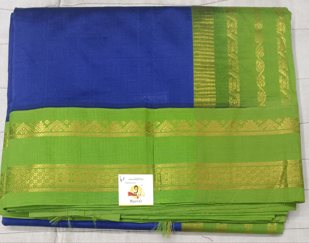 Semi silk Plain Korvai 6Yards