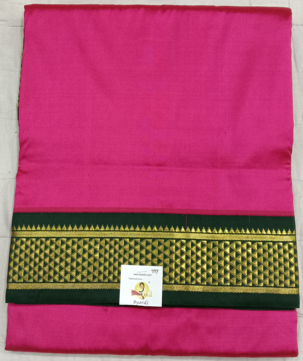 Pure silk 9.5yardz  saree