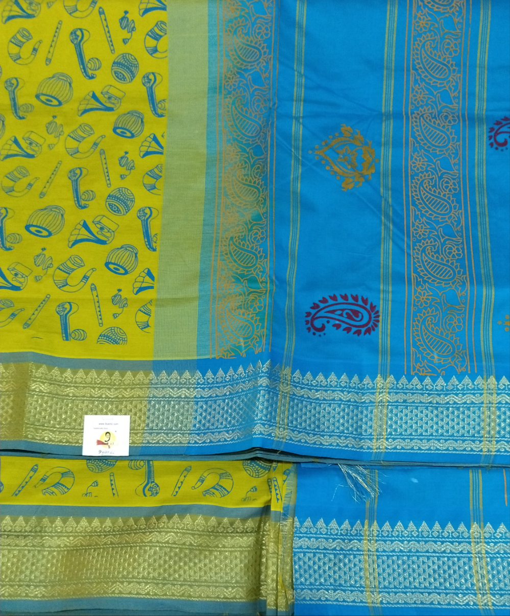 Semi Silk cotton printed 10yardz Madisar