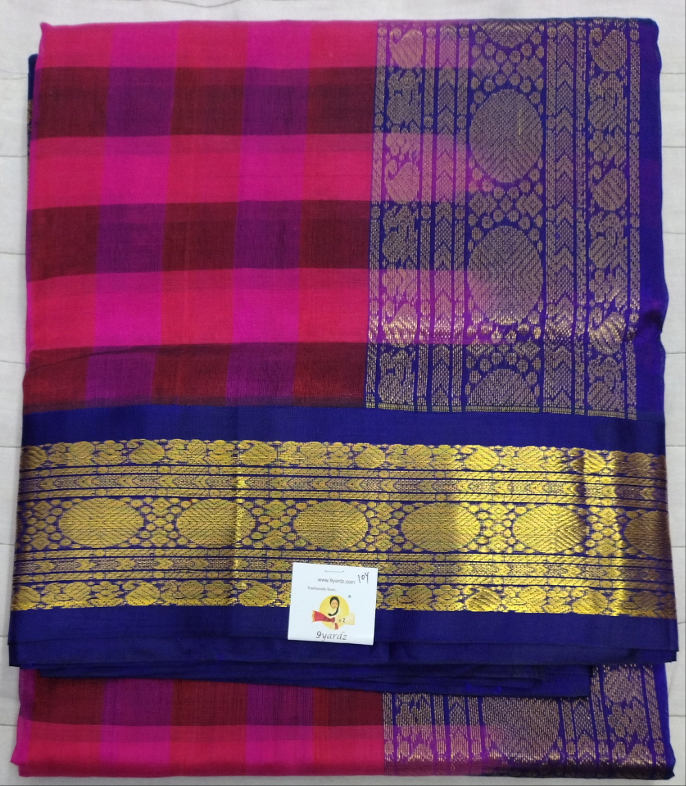 Pure silk cotton -Korvai 10yards madisar