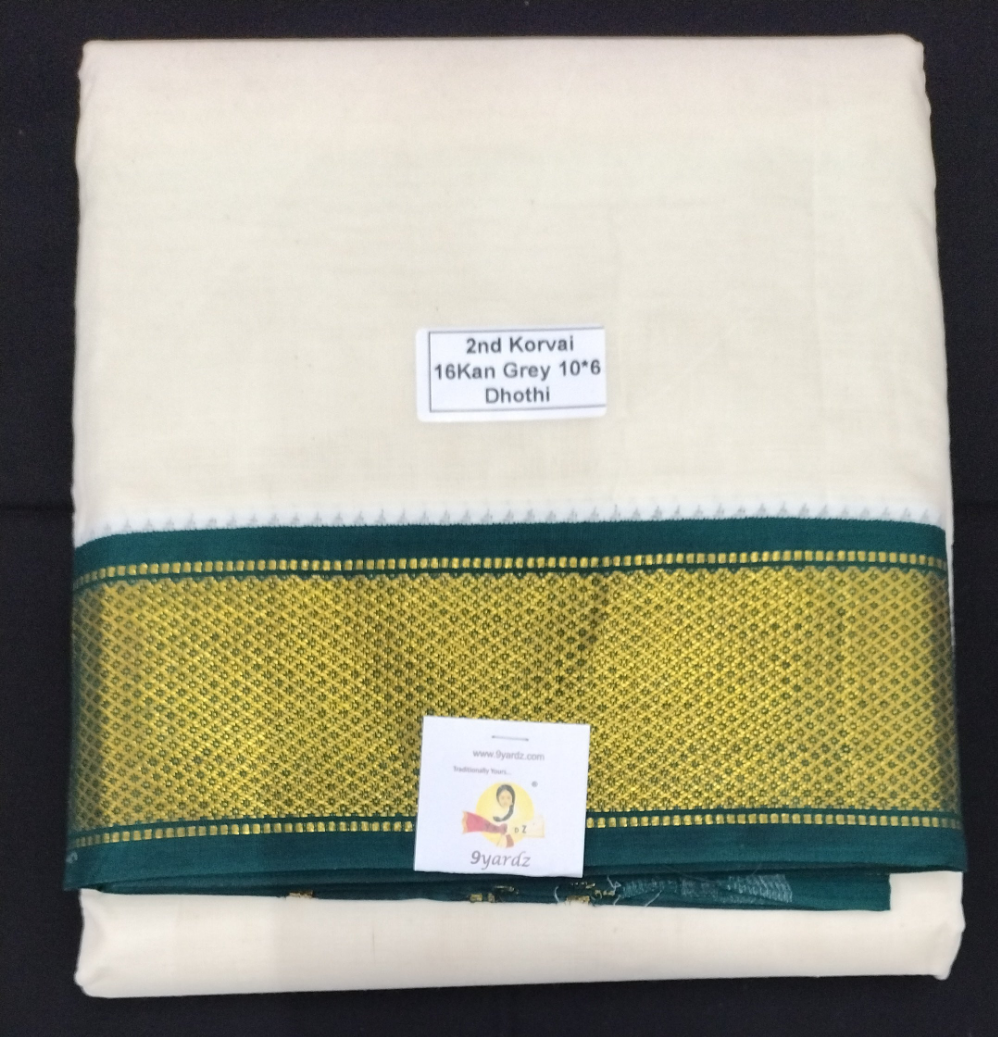 Pure cotton Muhurtham dhoti 10*6 16kann