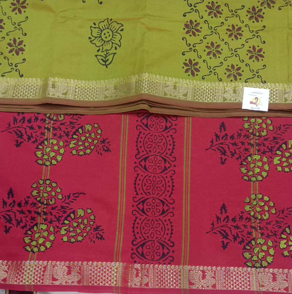 Semi Silk cotton printed Madisar
