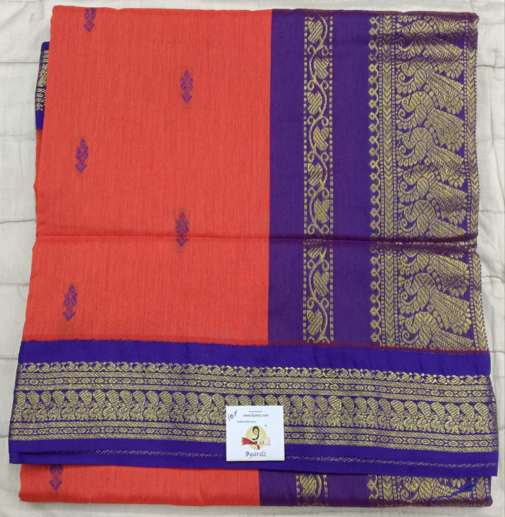 Kalyani Cotton Butta  9.5yardz