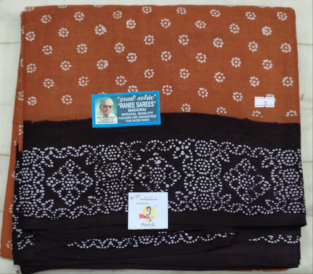 Ranee voyal saree 10.5yardz(9.5mtrs)