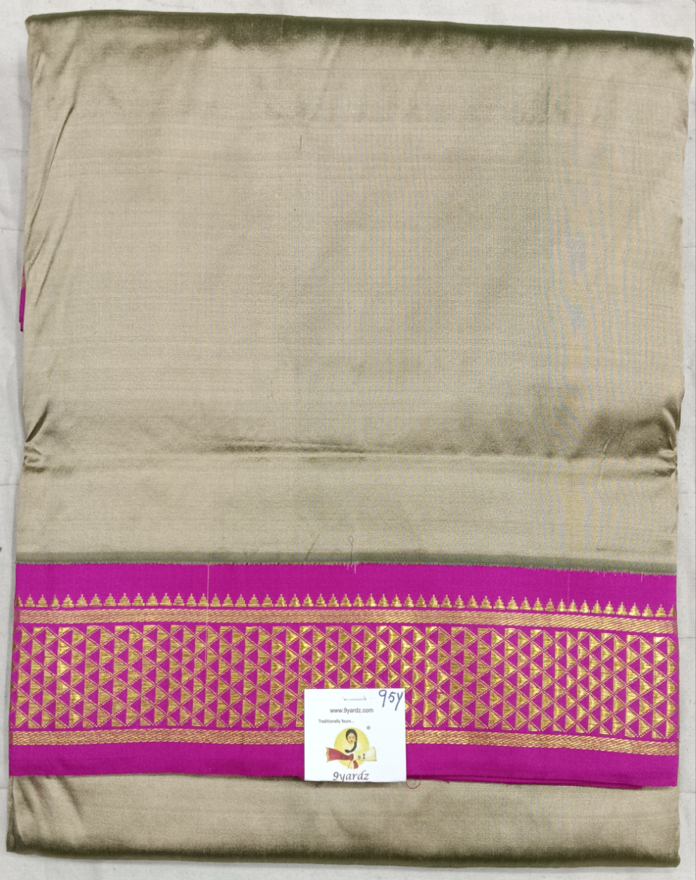 Pure silk 9.5yardz  saree