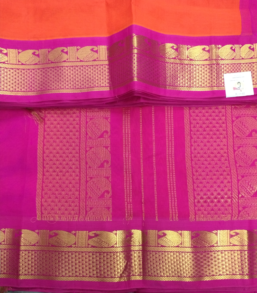 Pure silk cotton -Korvai 10yards madisar