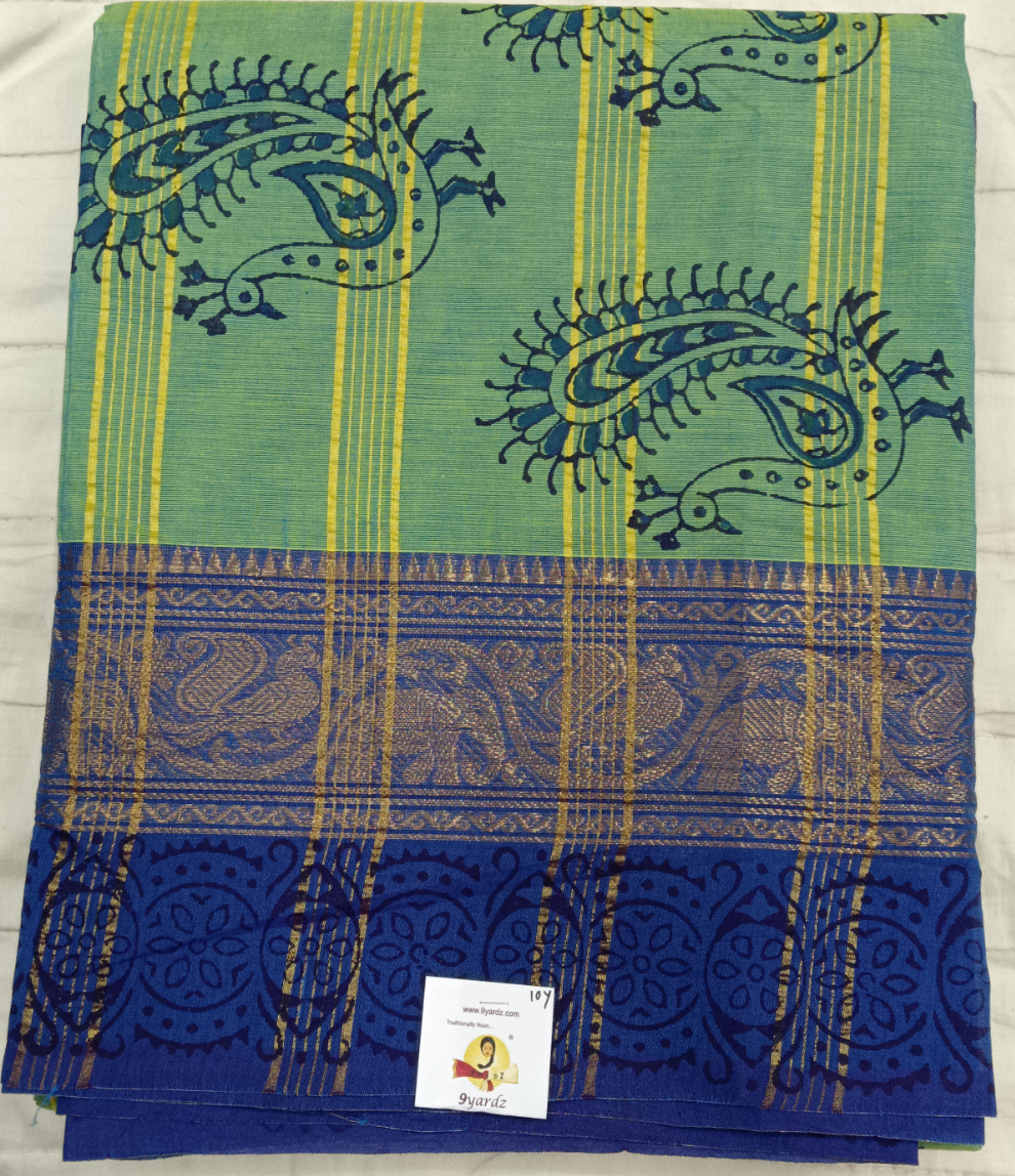 Arupukottai cotton Printed 10 yards madisar