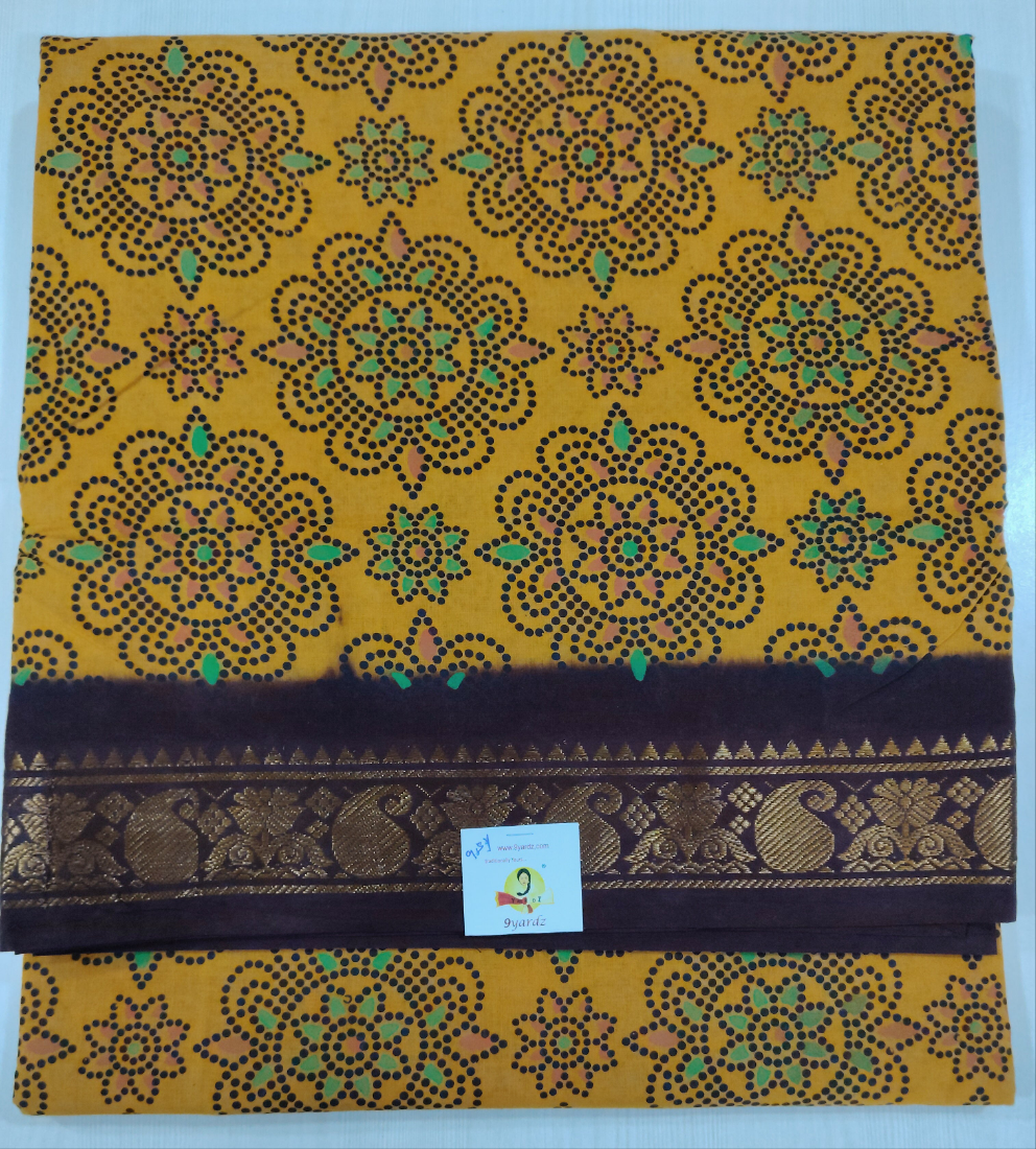 Sungudi cotton 9.5 yards madisar