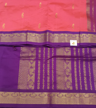 Load image into Gallery viewer, Semi silk Plain Korvai 6Yards