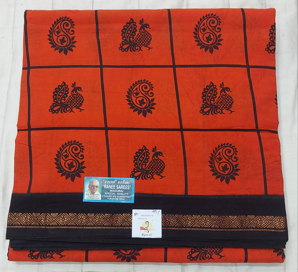 Ranee voyal saree 10.5yardz(9.5mtrs)