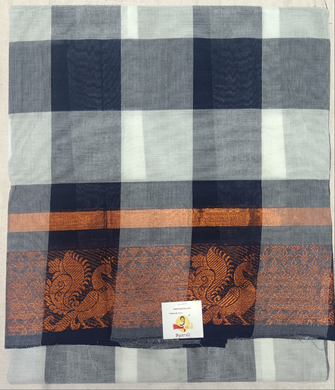 Chettinadu cotton checked 6 yardz