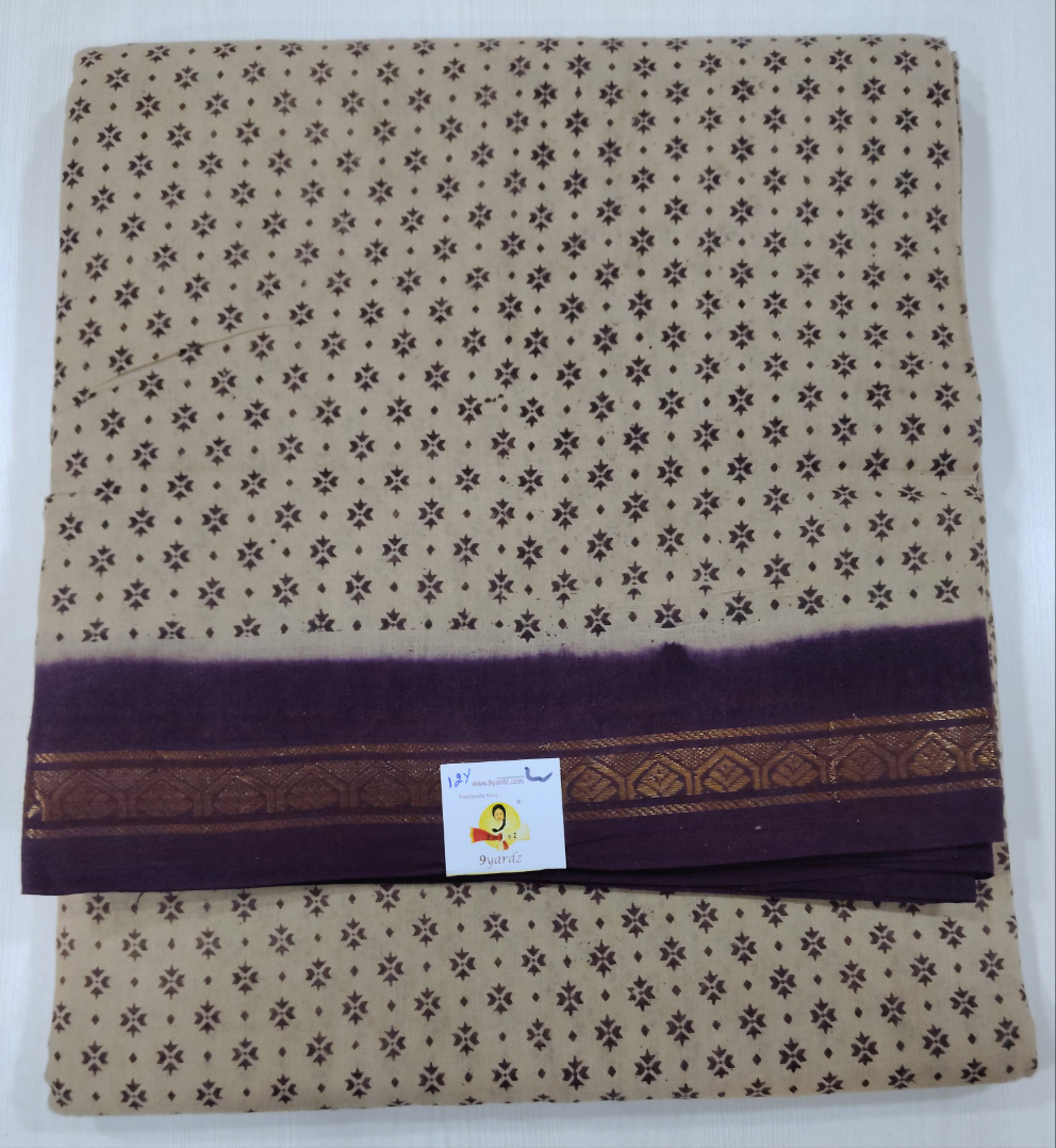 Sungudi cotton 11mtrs(12yardz) madisar